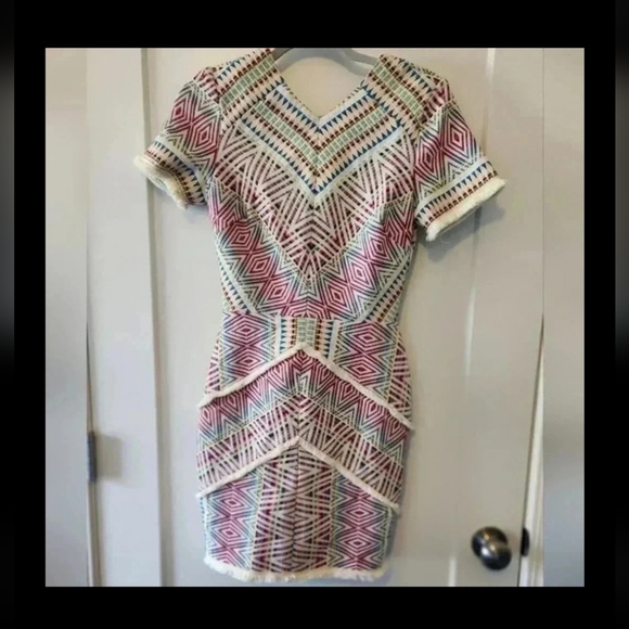 Adelyn Rae Dresses & Skirts - Adelyn Rae | Jaylene Woven Jacquard Sheath Dress Size XS